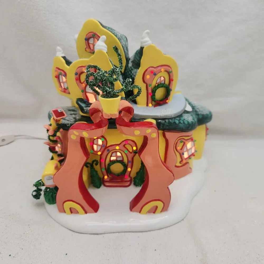 House Grinch Village Cindy-Lou Who's Home + Extras Dept. 56 #56-59004 Dr Seuss
